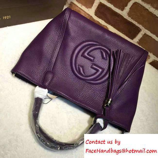 Gucci Soho Leather Shoulder Small Bag 336751 Purple - Click Image to Close
