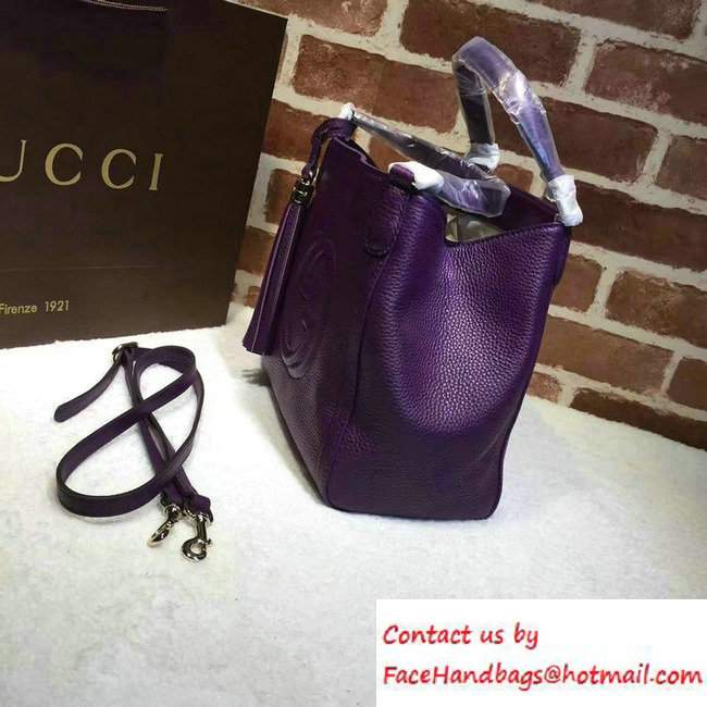 Gucci Soho Leather Shoulder Small Bag 336751 Purple - Click Image to Close