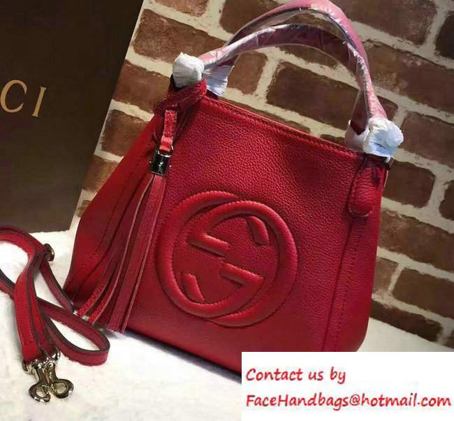 Gucci Soho Leather Shoulder Small Bag 336751 Red - Click Image to Close