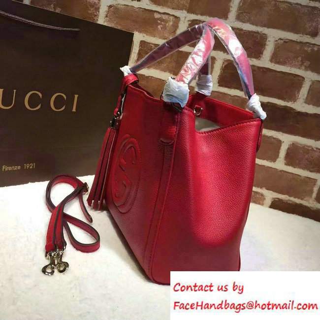Gucci Soho Leather Shoulder Small Bag 336751 Red - Click Image to Close