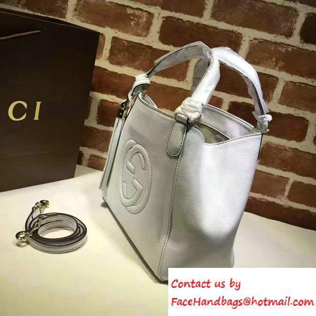 Gucci Soho Leather Shoulder Small Bag 336751 White - Click Image to Close
