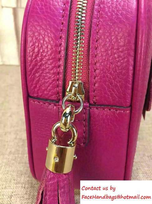 Gucci Soho Leather Shoulder Small Bag With Double Chain Straps 308983 Antiqued Rose
