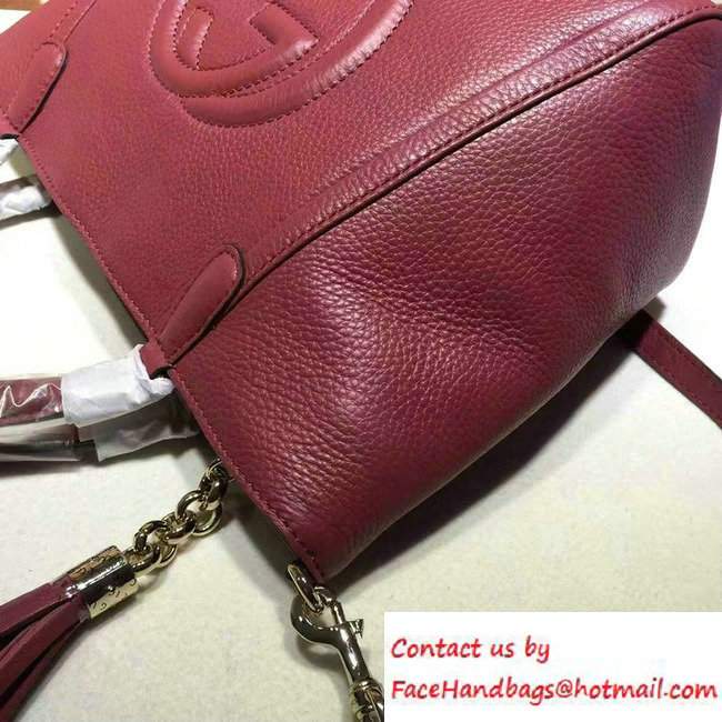 Gucci Soho Leather Top Handle Small Bag 369176 Antiqued Rose