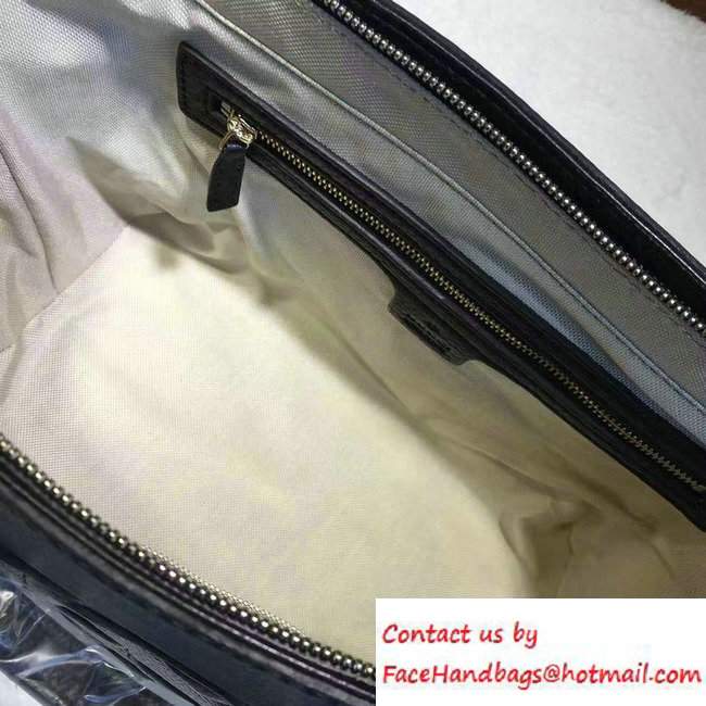 Gucci Soho Leather Top Handle Small Bag 369176 Black