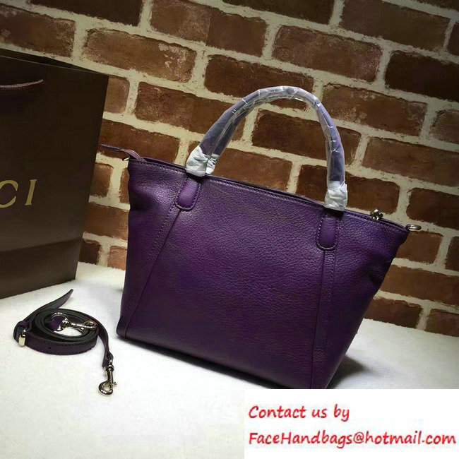 Gucci Soho Leather Top Handle Small Bag 369176 Purple - Click Image to Close