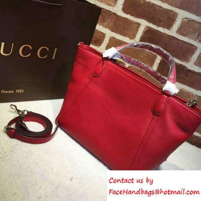 Gucci Soho Leather Top Handle Small Bag 369176 Red