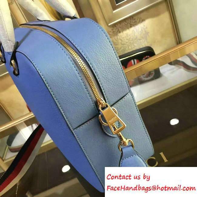 Gucci Tiger Print Tote Bag 453571 Blue Cruise 2017