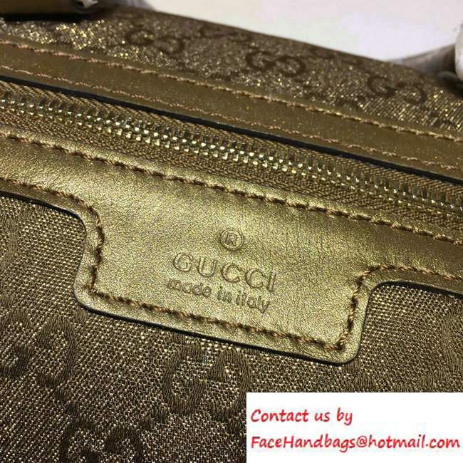 Gucci Vintage Web Original GG Boston Small Bag 269876 Gold - Click Image to Close