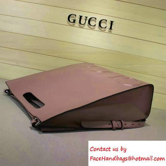Gucci XL Leather Tote Large Bag 409378 Light Pink 2016 - Click Image to Close