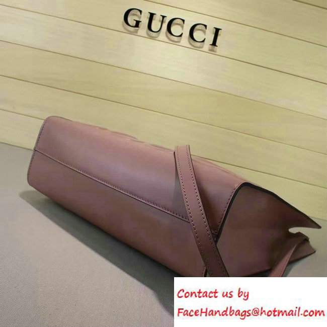 Gucci XL Leather Tote Large Bag 409378 Light Pink 2016