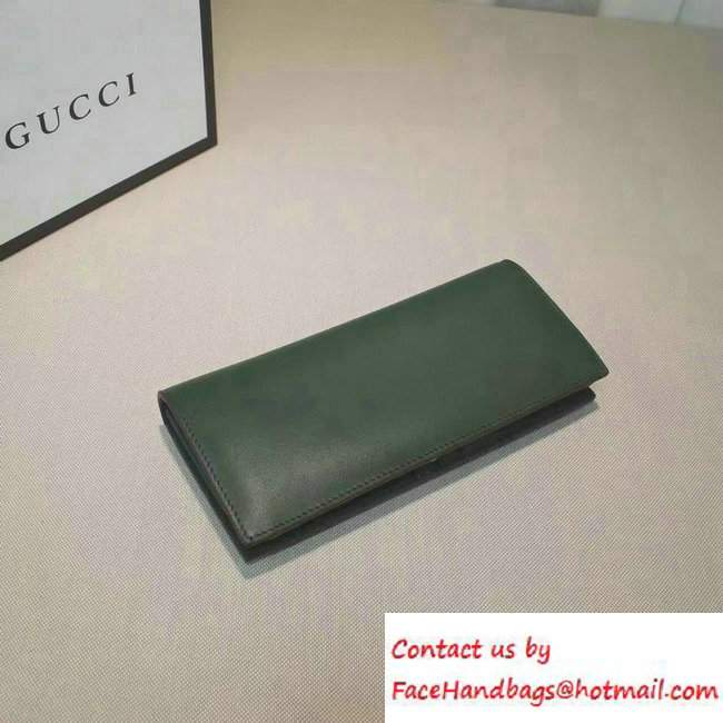 Gucci XL Long Wallet 428779 Green 2016