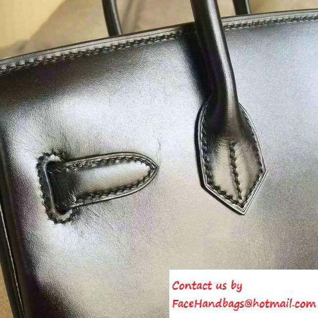 Hermes Birkin 30cm Bag in Original Box Leather So Black - Click Image to Close
