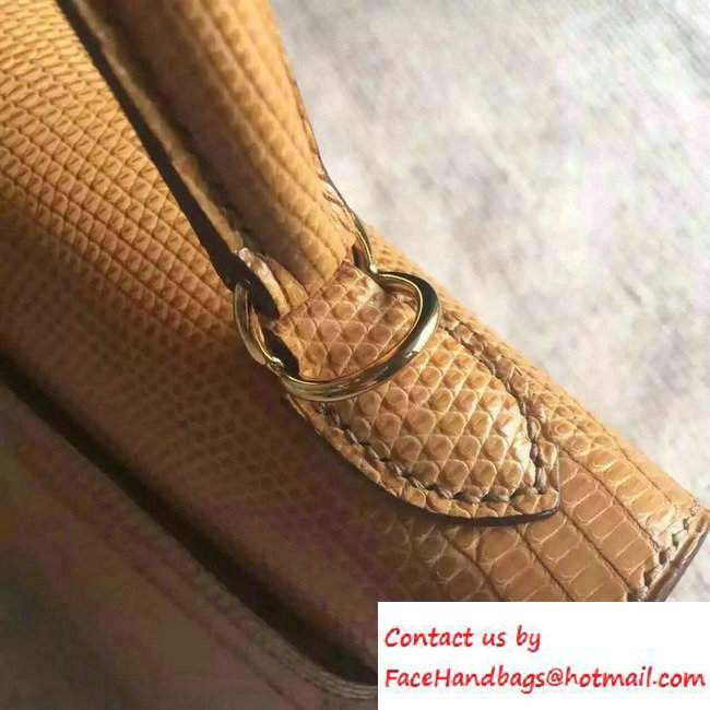 Hermes Lizard Leather Kelly 25/28/32 Bag beige 2016