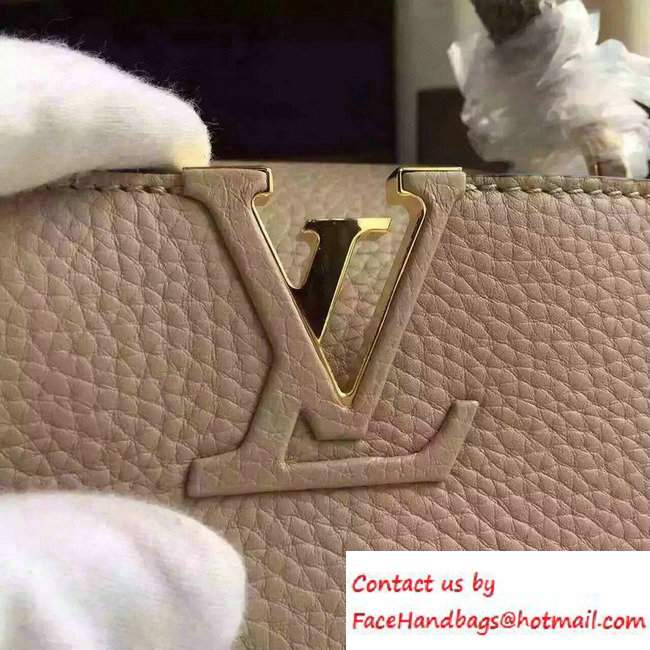 Louis Vuitton Capucines BB Bag N92041 Galet with Python Handle 2016