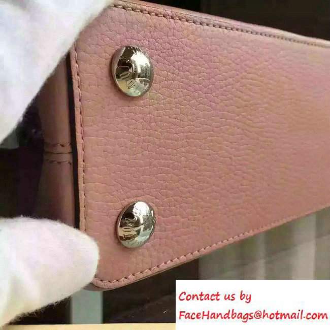 Louis Vuitton Capucines BB Bag N92855 Blossom with Python Handle 2016 - Click Image to Close