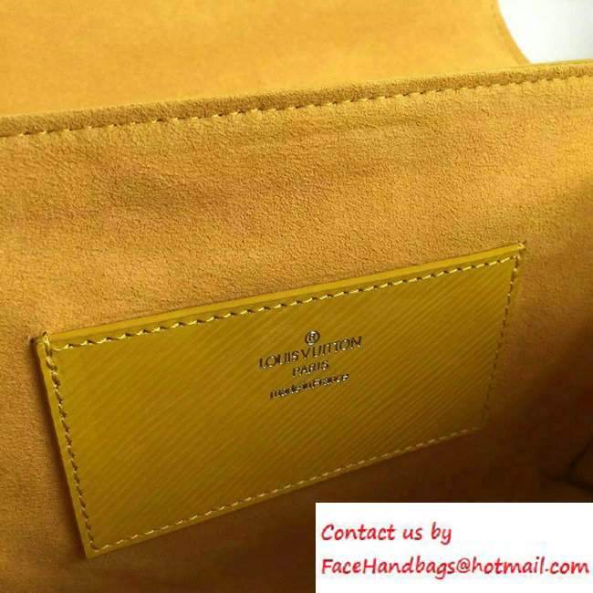 Louis Vuitton EPI Leather Early Bird Twist MM Bag M41865 Jonquille 2016 - Click Image to Close