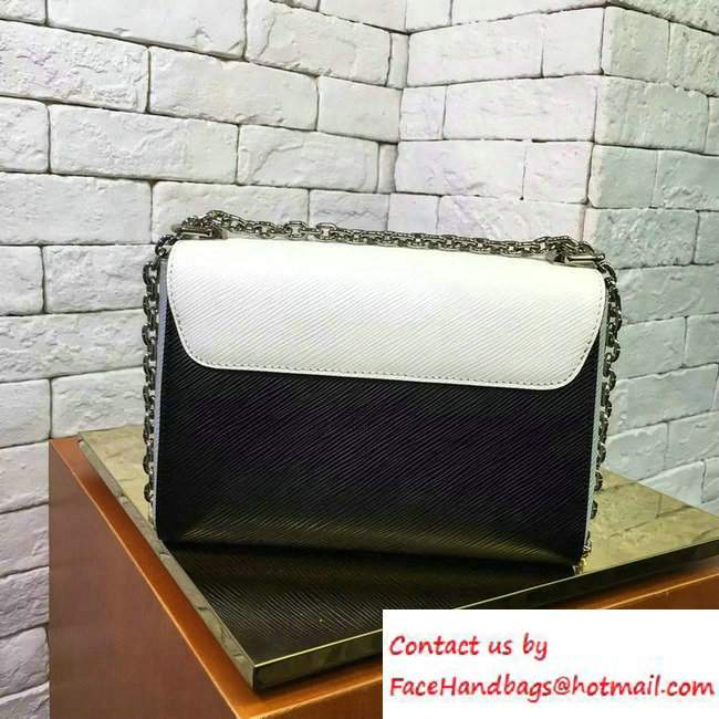 Louis Vuitton EPI Leather Twist MM Bag M53011 Noir Blanc 2016