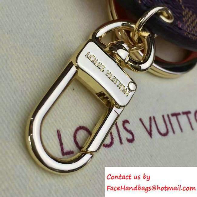 Louis Vuitton Illustre Evasion Travel Bag Charm Key Holder Damier Ebene Canvas