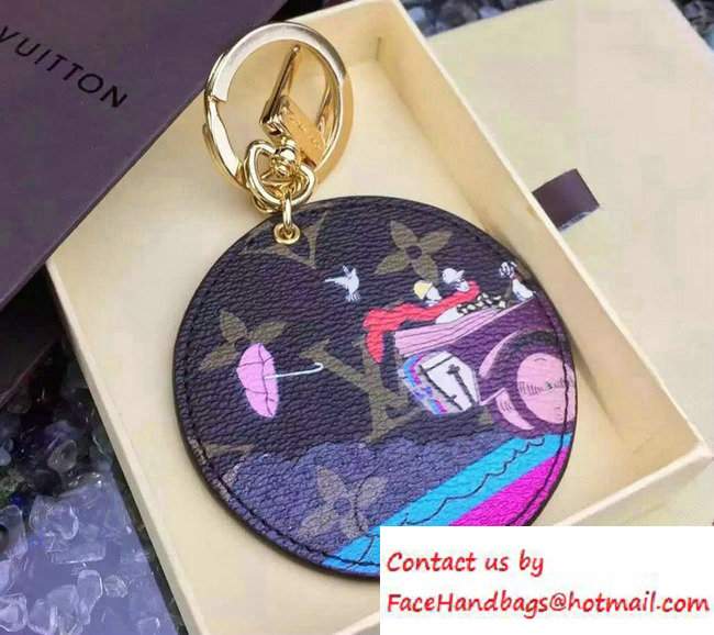 Louis Vuitton Illustre Evasion Travel Bag Charm Key Holder Monogram Canvas - Click Image to Close