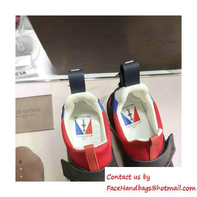 Louis Vuitton Lovers Sneakers Blue/Red Fall Winter 2016