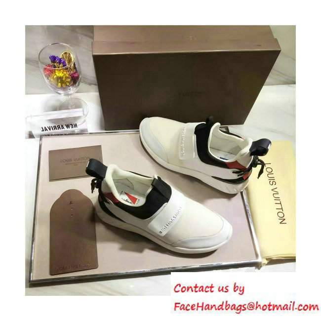Louis Vuitton Lovers Sneakers White/Black Fall Winter 2016 - Click Image to Close