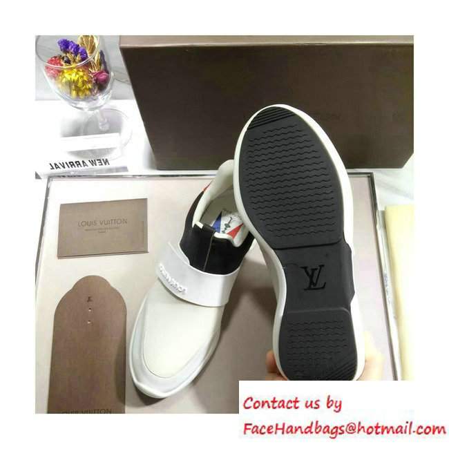 Louis Vuitton Lovers Sneakers White/Black Fall Winter 2016 - Click Image to Close