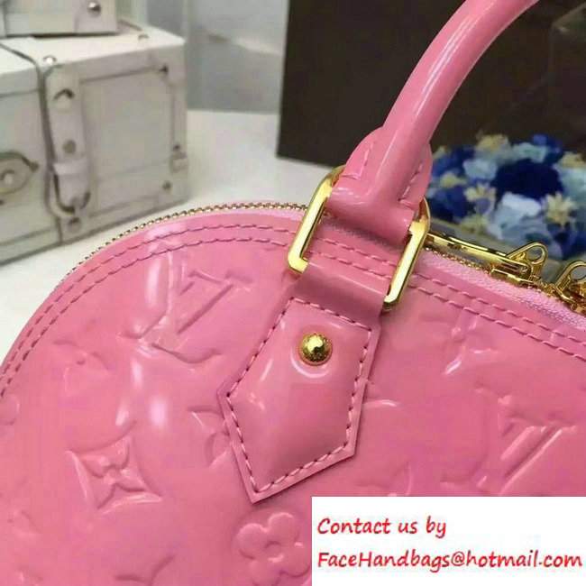 Louis Vuitton Monogram Vernis Alma BB Bag Cherry Pink