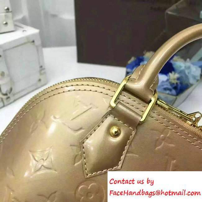 Louis Vuitton Monogram Vernis Alma BB Bag Gold - Click Image to Close