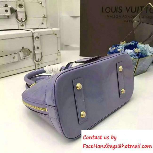 Louis Vuitton Monogram Vernis Alma BB Bag Lilas