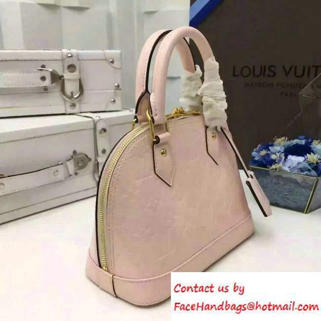 Louis Vuitton Monogram Vernis Alma BB Bag M50415 Rose Ballerine