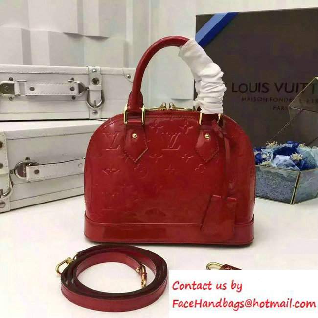 Louis Vuitton Monogram Vernis Alma BB Bag M90174 Cherry - Click Image to Close