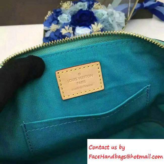 Louis Vuitton Monogram Vernis Alma BB Bag M90302 Turquoise