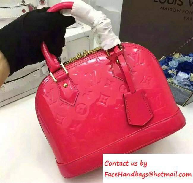 Louis Vuitton Monogram Vernis Alma BB Bag M90976 Hot Pink