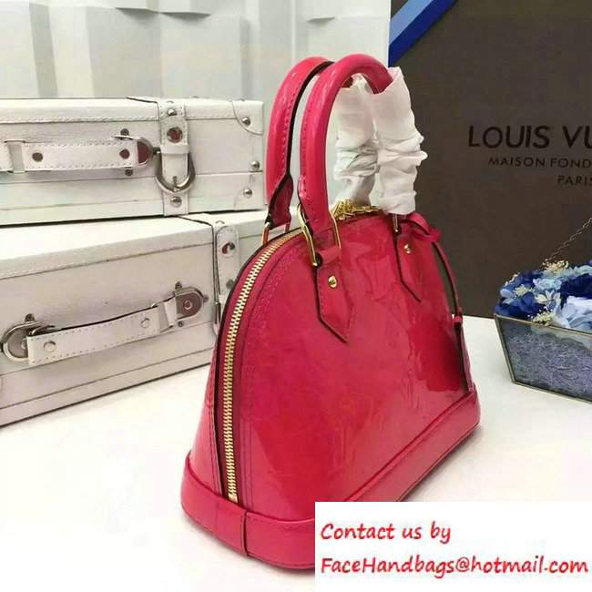 Louis Vuitton Monogram Vernis Alma BB Bag M90976 Hot Pink