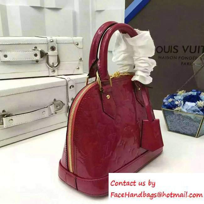 Louis Vuitton Monogram Vernis Alma BB Bag M91771 Indian Rose