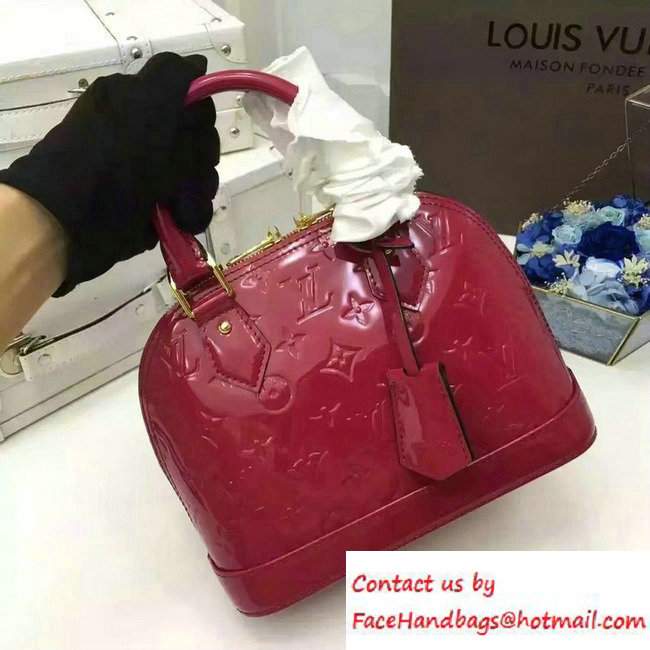 Louis Vuitton Monogram Vernis Alma BB Bag M91771 Indian Rose