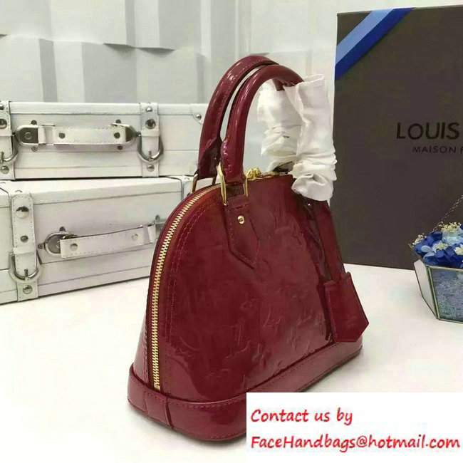 Louis Vuitton Monogram Vernis Alma BB Bag Red - Click Image to Close