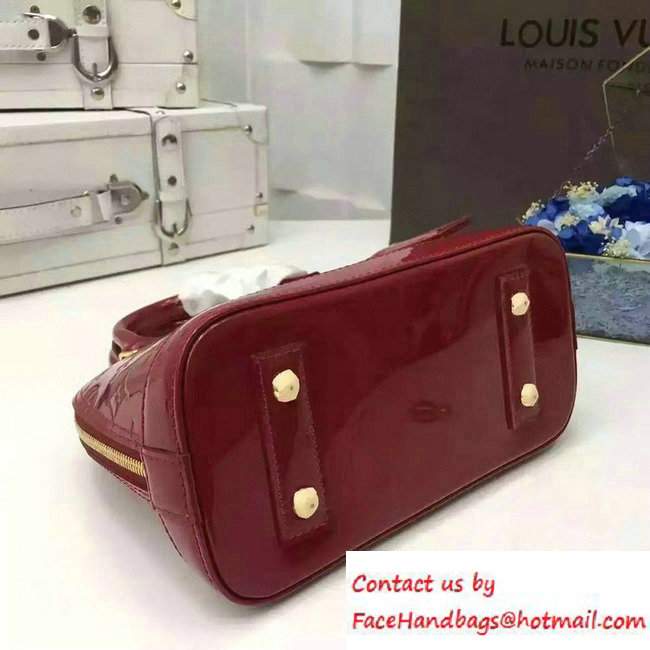Louis Vuitton Monogram Vernis Alma BB Bag Red - Click Image to Close