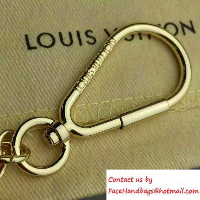 Louis Vuitton Ribbon Bag Charm Key Ring Red