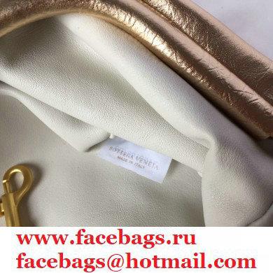 Bottega Veneta Frame Pouch Clutch large Bag with Strap In Butter Calf metallic gold 2020