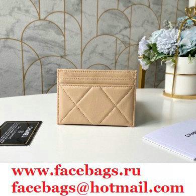 Chanel 19 Card Holder AP1167 Beige 2020 - Click Image to Close