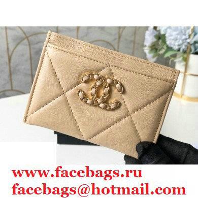 Chanel 19 Card Holder AP1167 Beige 2020 - Click Image to Close