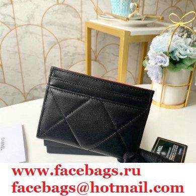 Chanel 19 Card Holder AP1167 Black 2020 - Click Image to Close
