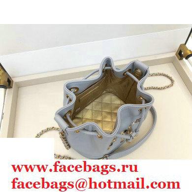 Chanel CC Charms Drawstring Bucket Bag AS1883 Gray 2020