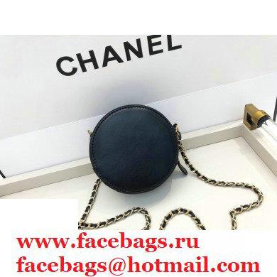 Chanel CC Charms Round Clutch with Chain Bag Black 2020