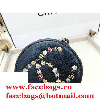 Chanel CC Charms Round Clutch with Chain Bag Black 2020 - Click Image to Close