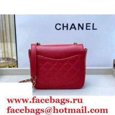 Chanel CC Charms Small Flap Bag AS1881 Red 2020