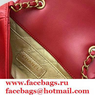 Chanel CC Charms Small Flap Bag AS1881 Red 2020 - Click Image to Close