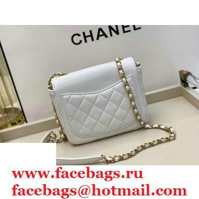 Chanel CC Charms Small Flap Bag AS1881 White 2020