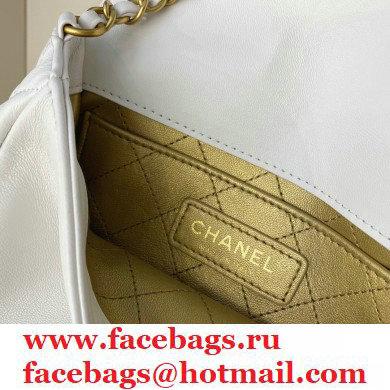 Chanel CC Charms Small Flap Bag AS1881 White 2020 - Click Image to Close
